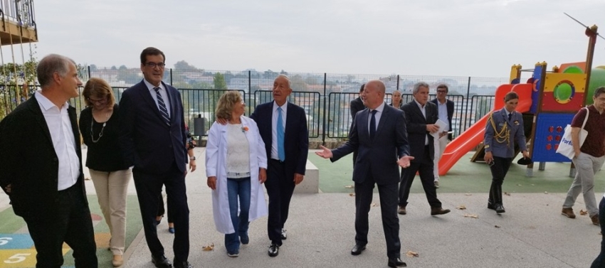 Presidente da República visita a E.B. do Falcão